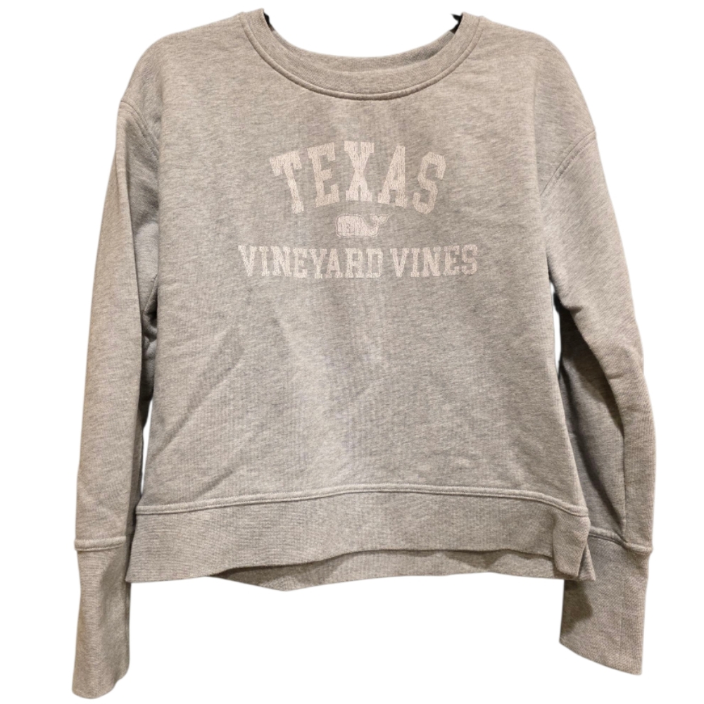 VINEYARD VINES "Texas" Classic Grey Crewneck Sweatshirt -‎ Size XS